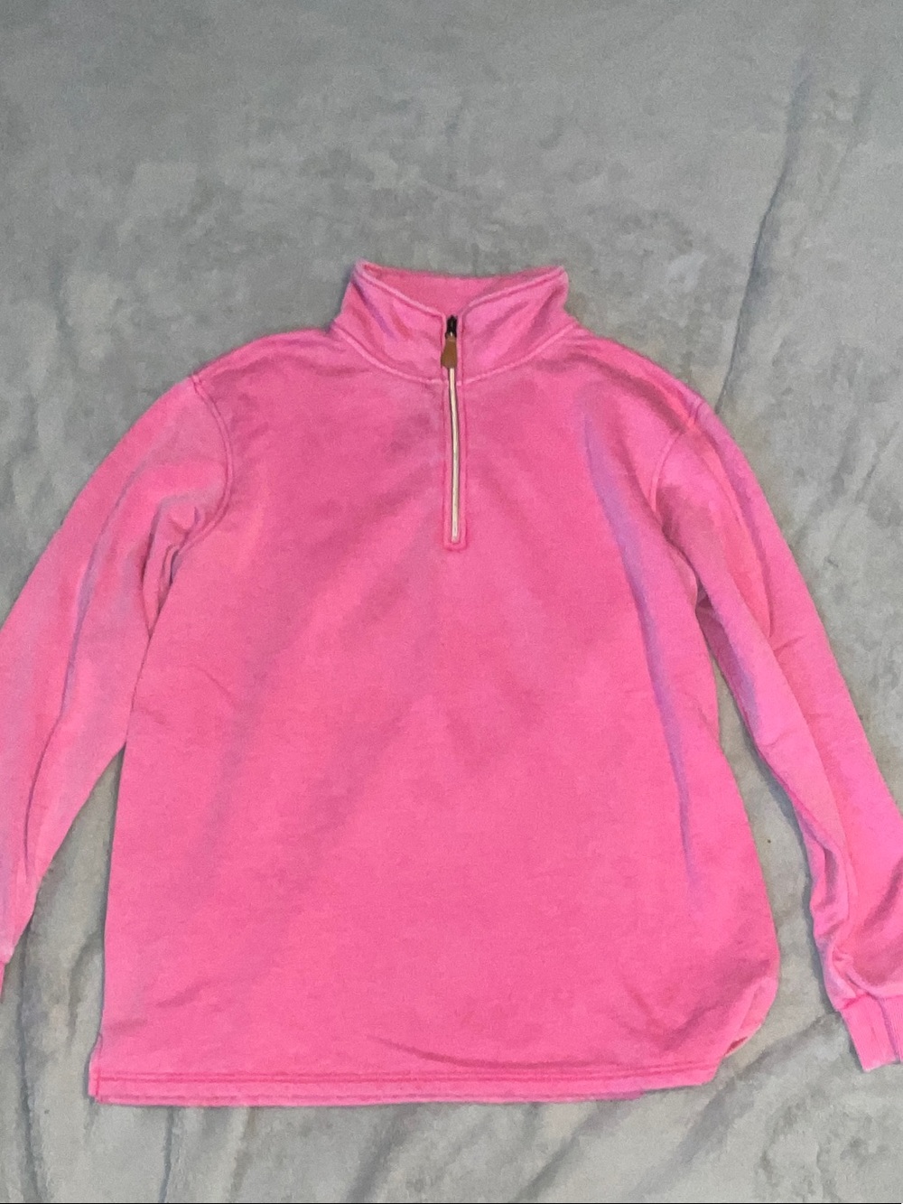 Pink Quarter-Zip Pullover